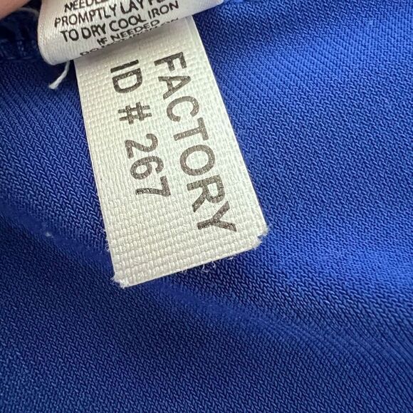 Express royal blue halter top with built in bra size medium EUC - Picture 6 of 14